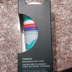 Festive Starbucks Collectible Hot Cups/with LIDS